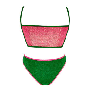 unwmbk 250402 custom bikini shiny lurex women swimwear